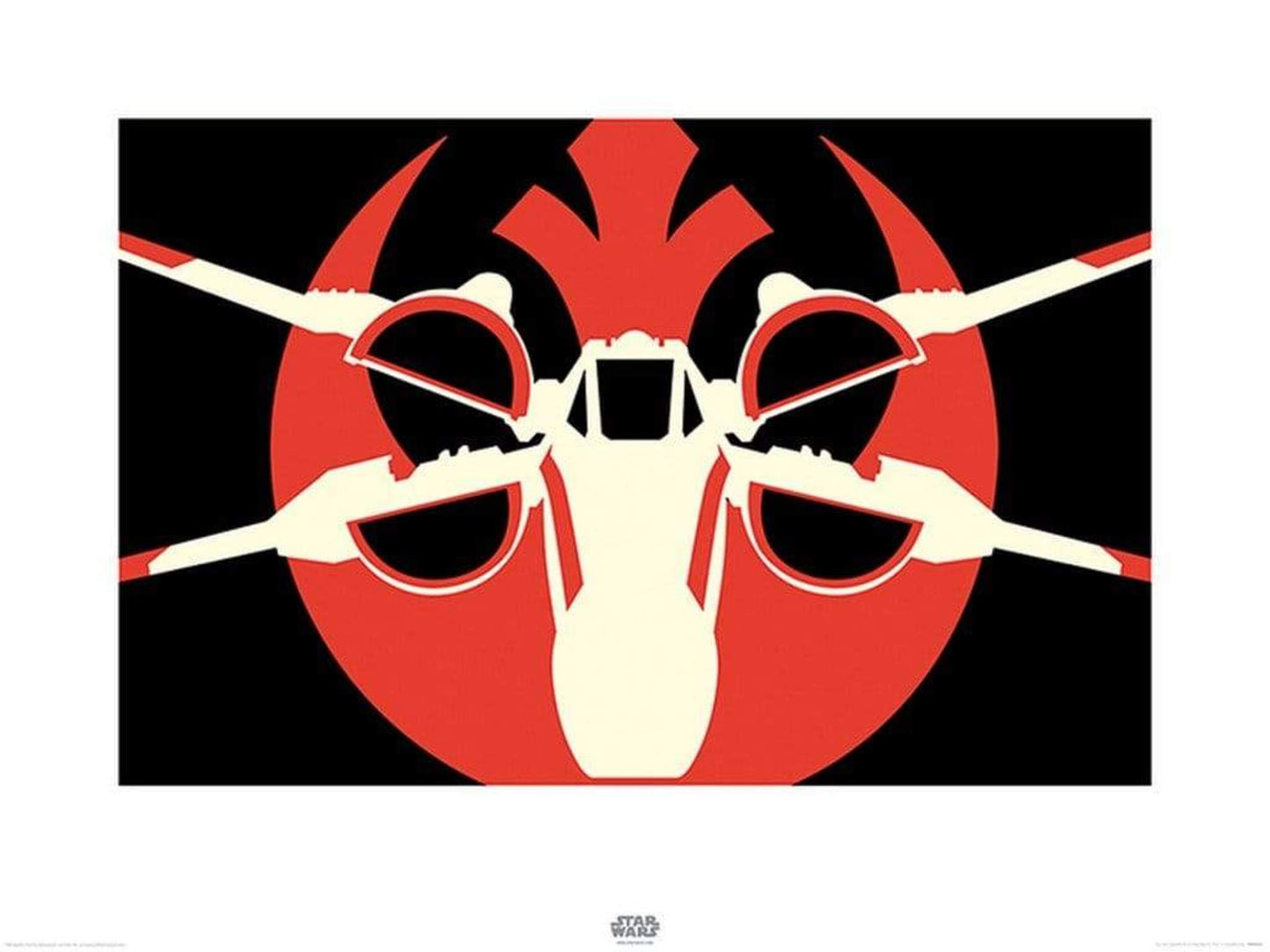 Art Print Star Wars Episode VII XWing Pop Art 80x60cm