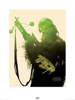 Art Print Star Wars Episode VII Chewbacca Tri 60x80cm