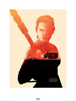 Art Print Star Wars Episode VII Rey Tri 60x80cm