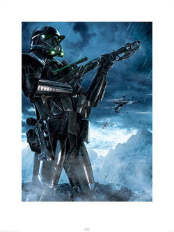 Art Print Star Wars Rogue One Death Trooper Rain 60x80cm