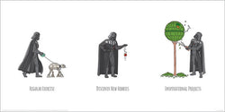Art Print Star Wars Vaders Boredom Busting Ideas 60x30cm