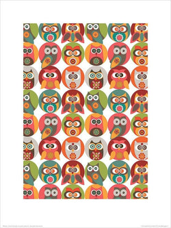 Art Print Valentina Ramos - Owls Family 30x40cm