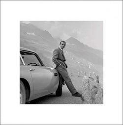 Art Print James Bond - Aston Martin 40x40cm
