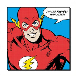 Art Print Flash Fastest Man Alive 40x40cm