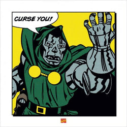 Art Print Dr Doom Curse You 40x40cm