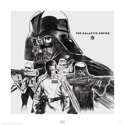 Art Print Star Wars Rogue One The Galactic Empire 40x40cm