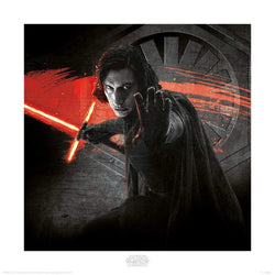 Art Print Star Wars The Last Jedi Kylo Ren Force 40x40cm