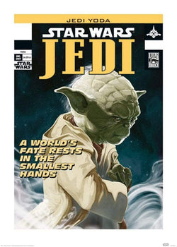 Art Print Star Wars Yoda Worlds Fate 50x70cm