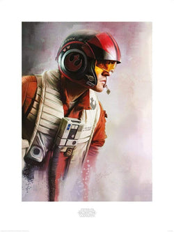 Art Print Star Wars The Last Jedi Poe Paint 60x80cm