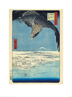Art Print Hiroshige - Fukagawa Susaki and Jumantsubo 60x80cm