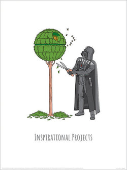 Pyramid Star Wars Vaders Boredom Busting Ideas Inspirational Projects Art Print 30x40cm