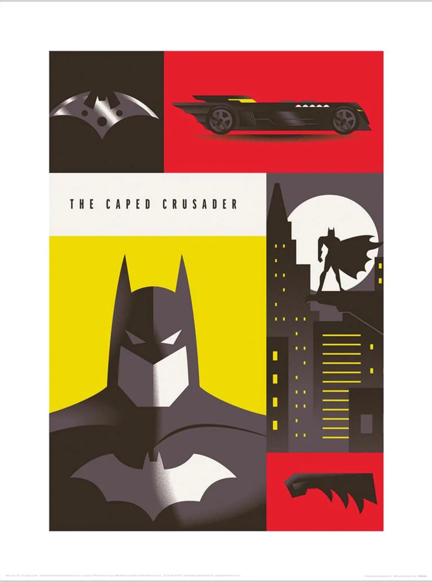 Pyramid Warner Bros The Caped Crusader Art Print 30x40cm