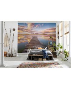 Pier With Sea View 8-part Wall Mural 368x254cm