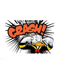 Donald Duck Crash Art Print 60x80cm