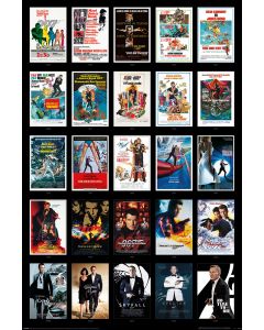 James Bond 25 Films Poster 61x91.5cm