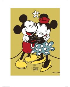 Mickey & Minnie Mouse True Love Art Print 60x80cm