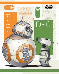 Star Wars The Rise Of Skywalker BB8 And D-O Poster 40x50cm