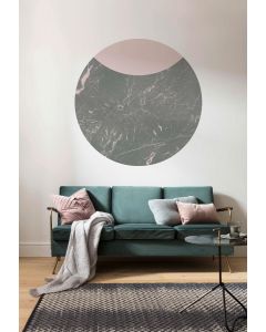 Stripe Marmor Self-adhesive Wallpaper Circle ⌀125cm