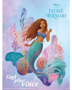 The Little Mermaid Find Your Voice Art Print 30x40cm