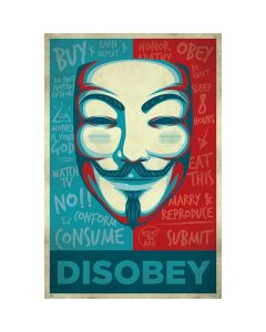 V For Vendetta Poster Mask Disobey 61x91.5cm