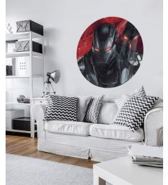Avengers Painting War-Machine Self-adhesive Wallpaper Circle ⌀125