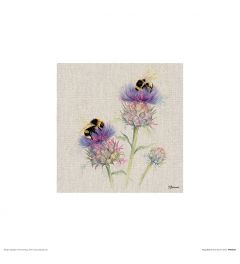 Busy Bees Art Print Jane Bannon 30x30cm