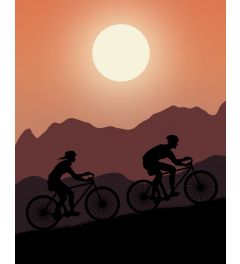 Cyclists Art Print