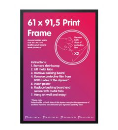 Frame 61x91,5cm Black - MDF