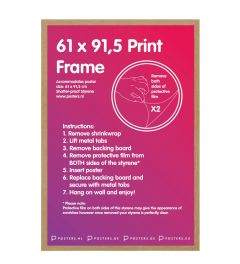 Frame 61x91,5cm Oak - MDF