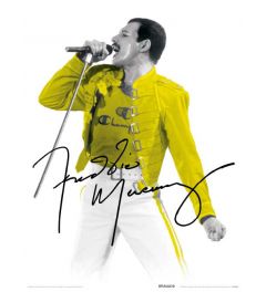 Freddie Mercury Yellow Jacket Art Print 30x40cm