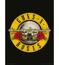 Guns N Roses Bullet Logo Art Print 30x40cm