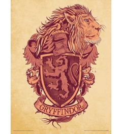 Harry Potter Gryffindor Art Print 30x40cm