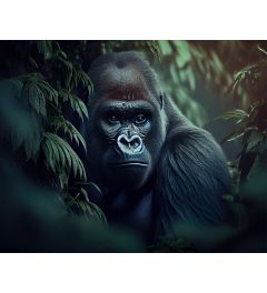 Jungle Gorilla Art Print 40x50cm