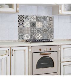 Kitchen Wall Sticker Portuguese Tiles Grey 65x47cm