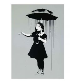 Nola Grey Rain Banksy Art Print 40x50cm