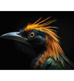 Paradijsvogel Portret Kunstdruk 40x50cm