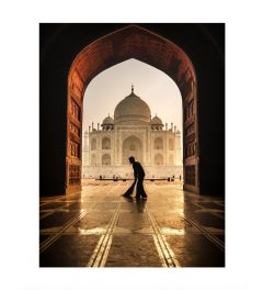 Sunrise At Taj Mahal Art Print