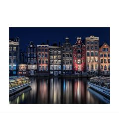 Amsterdam By Night Kunstdruk