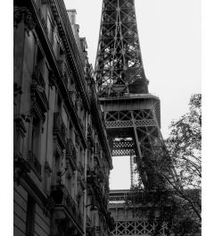 Eiffel Tower II B&W Kunstdruk