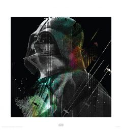 Star Wars Darth Vader Lines Art Print 40x40cm