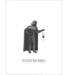 Star Wars Vader's Boredom Busting Ideas Discover New Hobbies Art Print 30x40cm