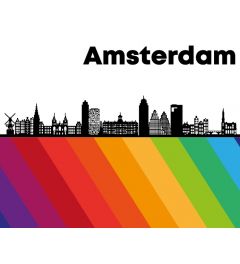 Amsterdam Pride Art Print 40x50cm