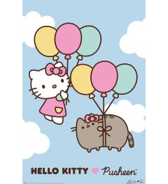 Pusheen x Hello Kitty Up and Away Poster 61x91.5cm
