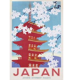 Japan Railways Blossom Poster 61x91.5cm