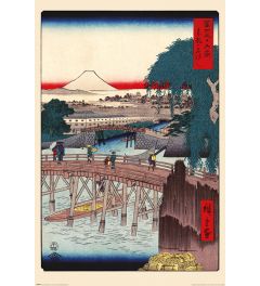 Hiroshige Ichikoku Bridge In The Eastern Capital Poster 61x91.5cm 