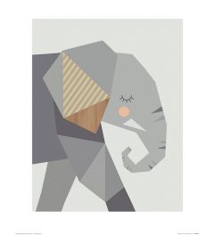 Elephant Art Print Little Design Haus 40x50cm