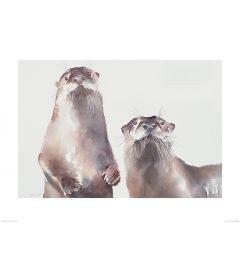 Two Otters Art Print Aimee Del Valle 60x80cm