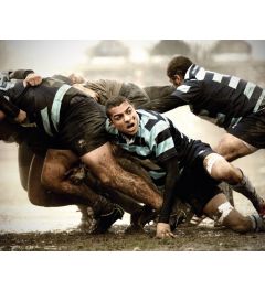Rugby Players Kunstdruk 40x50cm
