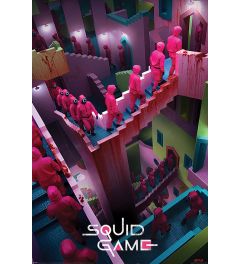 Squid Game Crazy Stairs Poster 61x91.5cm