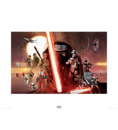 Star Wars Episode VII Galaxy Art Print 60x80cm